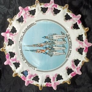 Vintage United States Military Academy West Point NY Souvenir Plate Wall Hanging